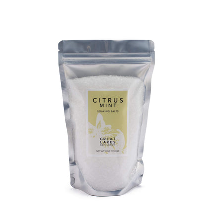Citrus Mint Soaking Salts - Great Lakes Bath & Body